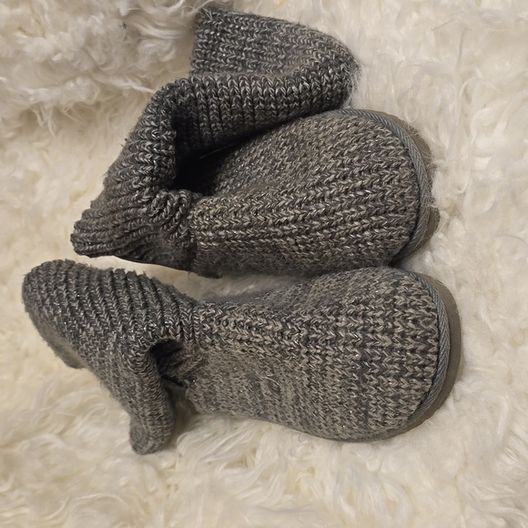 Sonoma Life + Style Brand Grey Boots Girls Size 3 kids - Picture 4 of 8